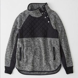 Abercrombie asymmetrical pullover fleece